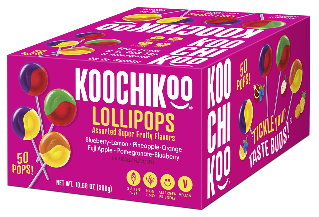 Koochikoo Organic, Sugar-Free Lollipops Family Box (50 pc)